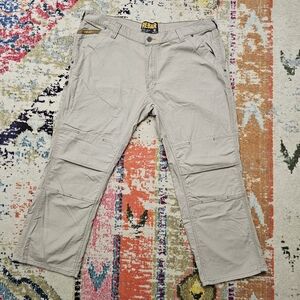 Ariat Rebar M4 Low Rise Carpenter Pants Size 40x30 Boot Cut Canvas Double Knee